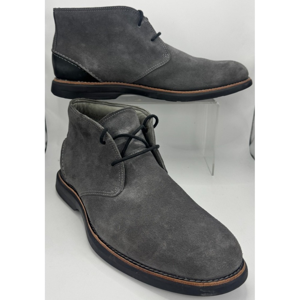 Sperry Top Sider Norfolk Chukka Gold Cup Suede Leather Men's Boots Gray Size 11M